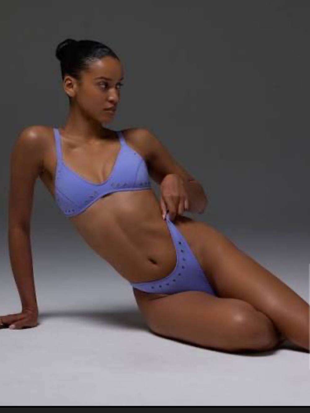 NWT GIGI C Lilac Laser-Cut Triangle Bikini